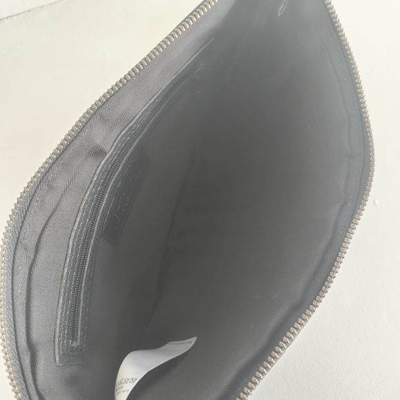 TOP SHOP | Black Leather Studded Clutch Bag Purse